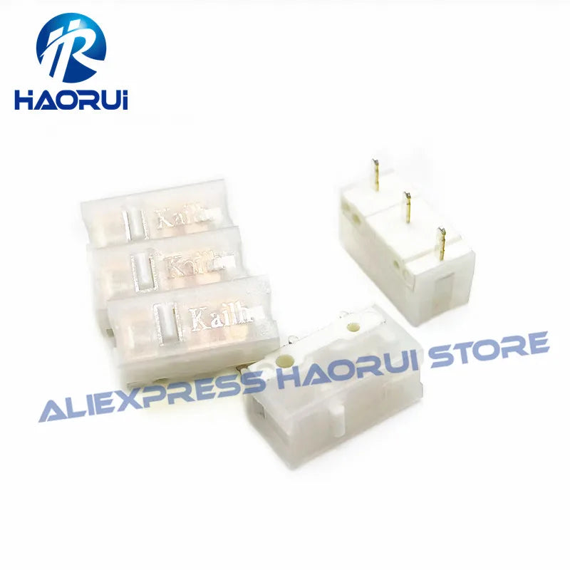 10Pcs-1Pcs New Product Kailh White Blade Micro Switch 100 Million Click Computer Game mouse left right repair microswitch button