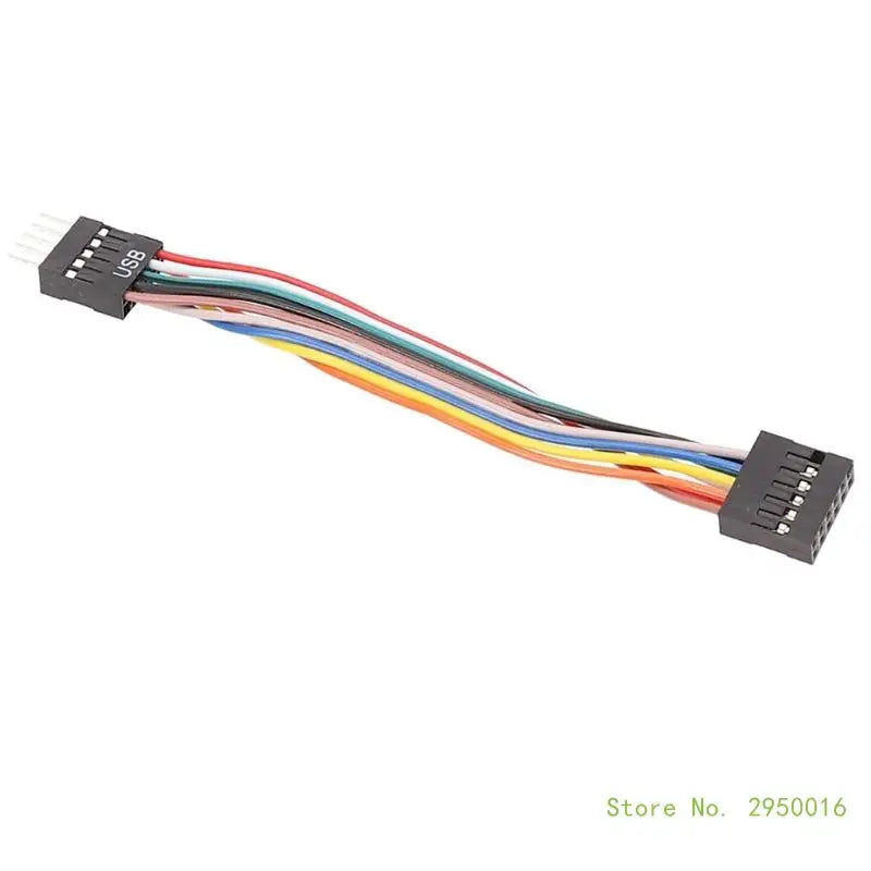 Computer Motherboard Adapter Cable 11Pin USB to 9Pin Mainboard to Ordinary Chassis Adapter Cable 11-Hole to 9-Pin