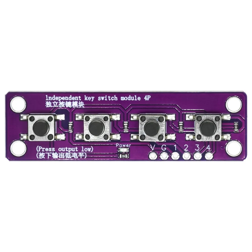 Touch Four Button Switch Module Compatible with Arduino Development Board Sensor Raspberry PI 51 MCU Suite