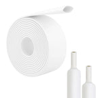 A Roll White Heat Shrink Tubing 3:1 Ratio Shrink Tube Industrial, Φ1.6mm-30mm Dual Wall Adhesive Lined Wire Shrink Wrap Tube