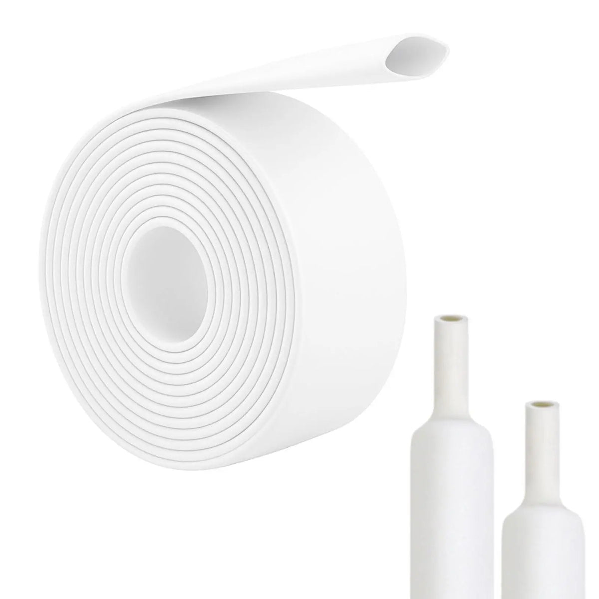 A Roll White Heat Shrink Tubing 3:1 Ratio Shrink Tube Industrial, Φ1.6mm-30mm Dual Wall Adhesive Lined Wire Shrink Wrap Tube