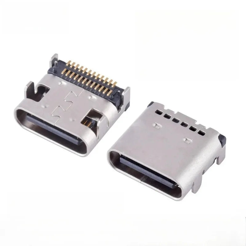 10Pcs USB Connector Type C Female Charging Port Jack 2/4/6/16 Pin Type-C Socket PCB Soldering SMD SMT DIY Repair Type C Adapter