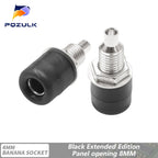 10PCS 4mm Banana Socket Binding Post Nut Banana Plug Jack Electrical Connector Terminal Test Hole DIY Parts Tools