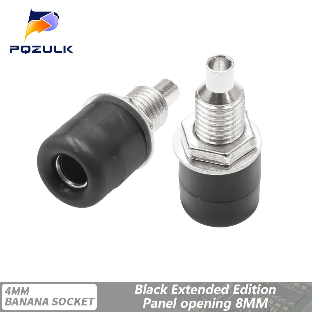 10PCS 4mm Banana Socket Binding Post Nut Banana Plug Jack Electrical Connector Terminal Test Hole DIY Parts Tools