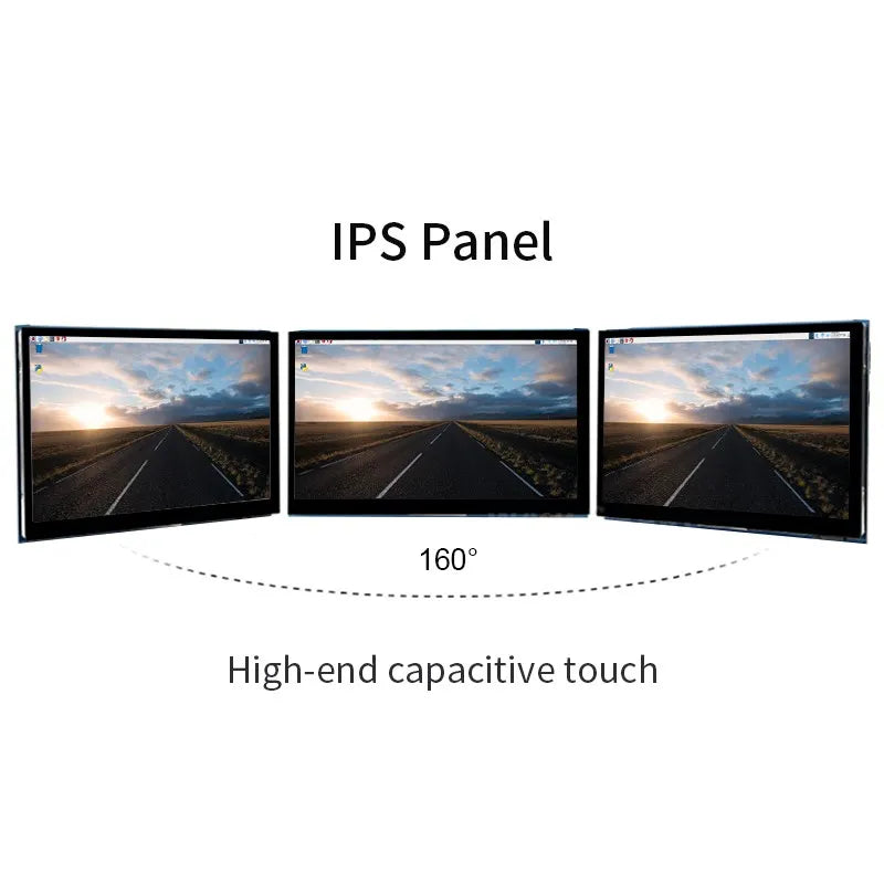 Raspberry Pi 5 Inch DSI LCD Capacitive Touch Screen 800x480 MiPi Display for RPi 5 4B 3B+ 3B Monitor  with Holder