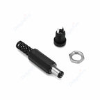 1-10Pcs 5.5 x 2.1mm 12V DC Power Male Plugs Connector Female Jack Screw Nut Panel Mount Adapter For DIY Projects Connector