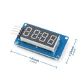 Efficient 4X TM1637 4-Bits LED Display Module For Arduino, 0.36 Inch 7-Segment Red Anode Clock Tube & 4 Serial Driver Board