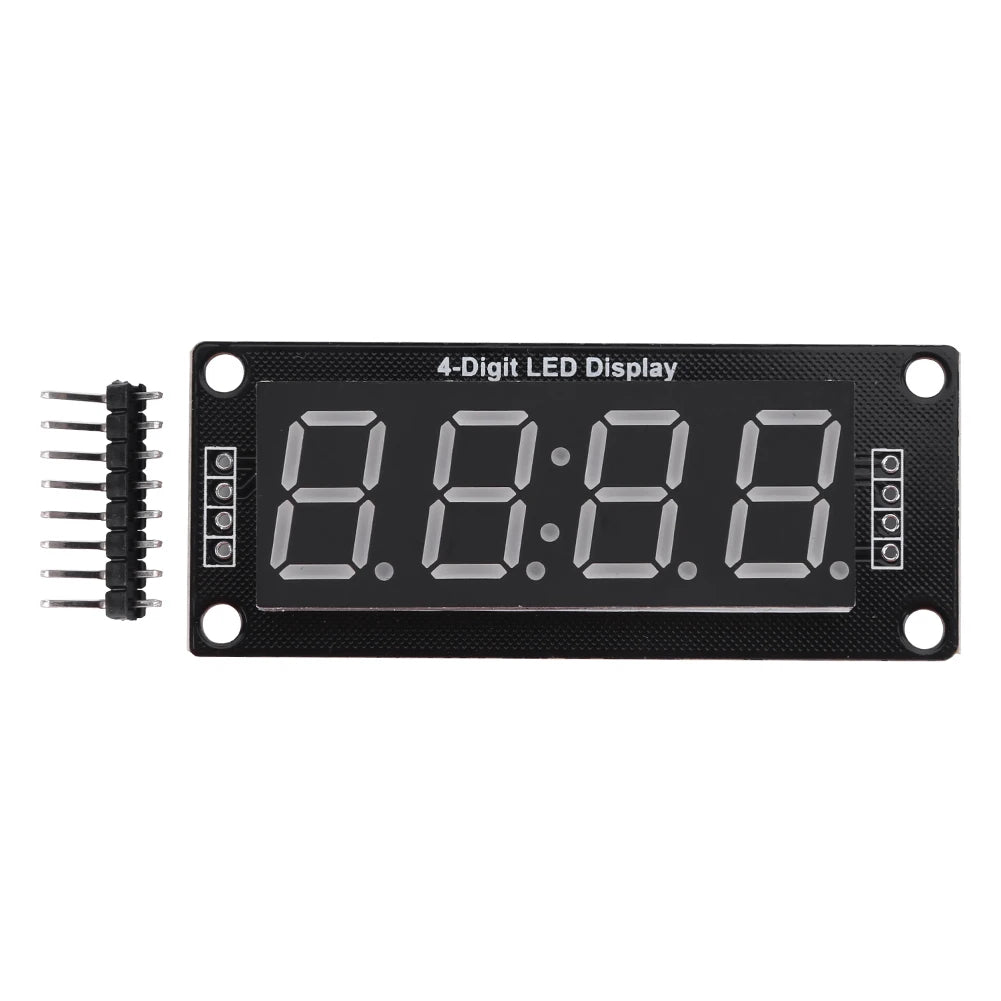 TM1637 LED Display Module 4 Digit Time Indicator Tube 7 Segment Clock Module 0.56 Inch Glow Tube Clock