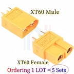 XT60 XT-60 Male/Female Bullet Connectors Cable Plugs With Silicon 12AWG Wire For RC Lipo Battery Quadcopter Multicopter