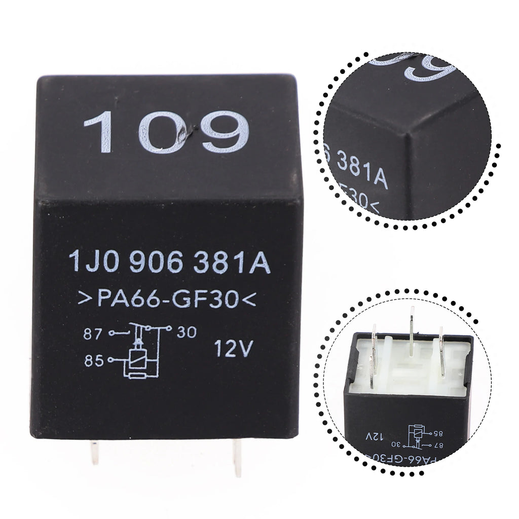 Replacement Car Engine ECU Fuel Pump Relay 109 1J0906381A Compatible with For Skoda Vehicles 1989 2006 Except MK5 Models