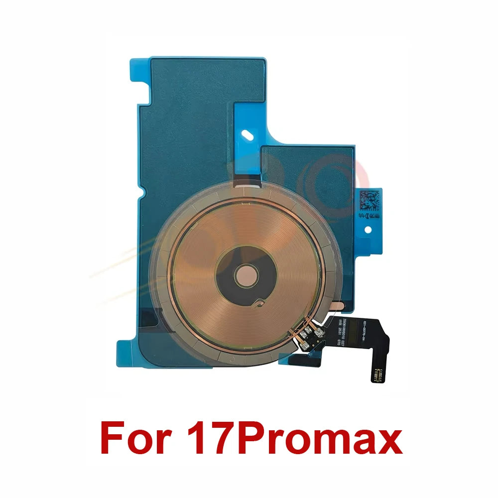 Wireless Charging Coil Sticker With Flash Light Flex Cable For iPhone 17 Air Pro Max Promax Wireless Charger Replacement (1PC)