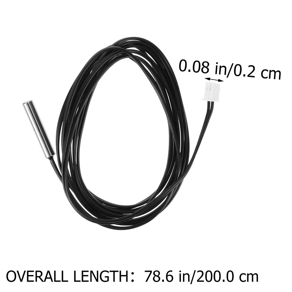 3Pcs Waterproof Thermistor Temp Sensor High Temp Rated Long Probe Accurate Temperature Measurement for Oven Boiler Water Tank