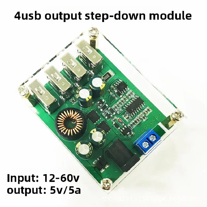 5A DC Step Down Converter 12V 24V 36V 48V 60V to 5V USB Power Supply Module For Car Motorcycle Electric Scooter