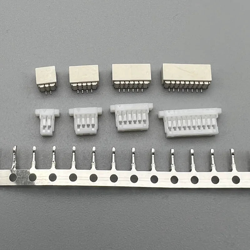 10 set JST SH1.0 Connector 1.0mm Pitch SMT Vertical/Horizontal Socket+Housing+Terminals 2P 3P 4P 5P 6P 7P 8P 9P 10P 11P 12P