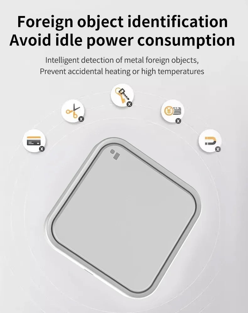 MINI Wireless Charger Station with Cooling Hole for iPhone 17 16 Pro Max 15 14 13 12 Samsung Xiaomi Pro Max Fast Charging Pad