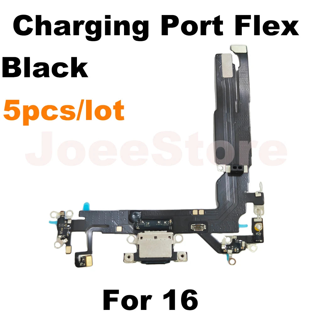 Wholesale Charging Port Flex Cable for iPhone 16 15 14 13 Pro Max USB Dock Charger Connector With Microphone Flex Cable Ribbon