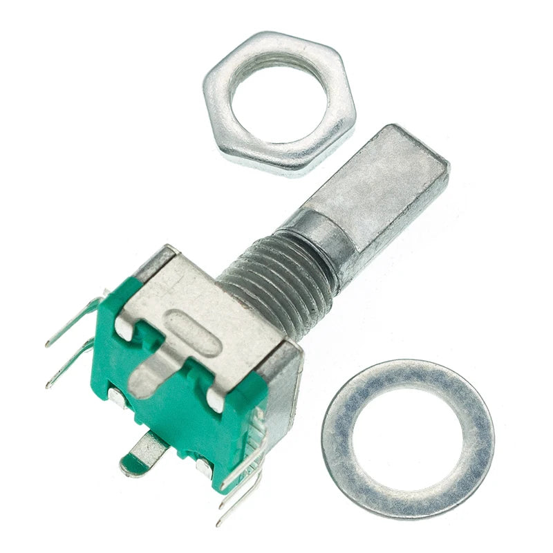 1-10PCS EC11 Rotary Encoder Code Switch/EC11/Audio Digital Potentiometer With Switch 5Pins Handle Length 20mm