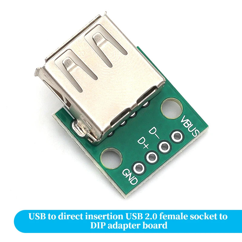 Micro Mini USB USB A Male USB 2.0 3.0 A Female USB B Connector Interface to 2.54mm DIP PCB Converter Adapter Breakout Board