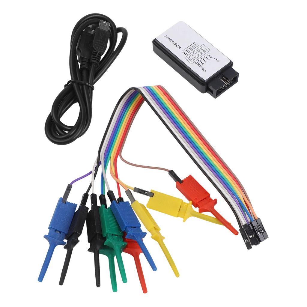 USB for logic Analyzer for FPGA and For Development 24M Samples with 8 Channels Multi Protocol Intelligent Analysis Tool