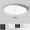 LED Ceiling Light with Motion Sensor Human Infrared Sensing Light Staircase Garage Corridor Warehouse Indoor Lighting Fixtures