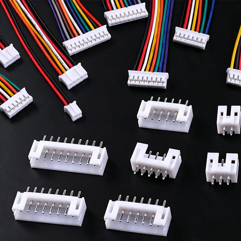20PCS=10Sets  Micro Mini 2.0PH Connector Sets 2-10 Pin Male Female with Wires 200mm 26AWG Plug Socket for Electronics