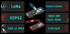 LILYGO® TTGO T-Beam ESP32 LoRa Development Board 433MHz 868MHz 915MHz 923MHz SX1278 SX1262 SX1276 GPS Module NEO-6M GNSS NEO-M8M