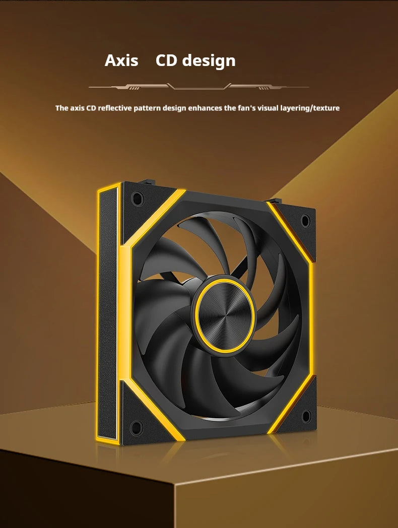 Star Brick P1 Jungle Leopard Interstellar SE Building Block Fan Triple ARGB 12cm Desktop Computer Wireless Splicing Fan