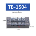 1pcs 25A/15A 600V Dual Row Strip Screw Terminal Block  Fixed Wiring Board Wire Connector 3 4 5 6 8 10 12 Positions Ways