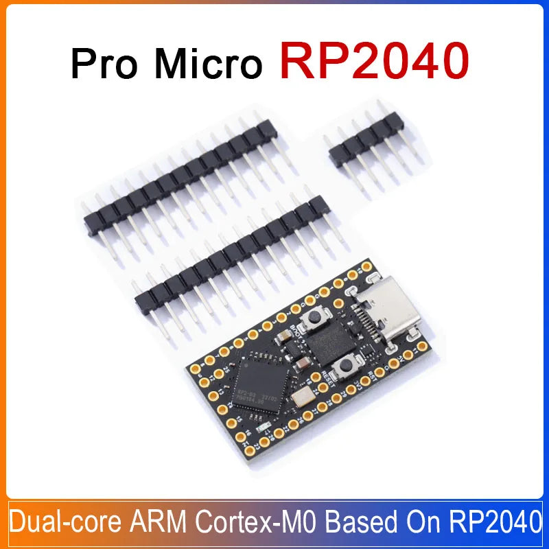 1-5PCS ProMicro RP2040 Development Board 4M/16M Dual-core ARM Cortex-M0 Based on Raspberry Pi PICO RP2040 MINI WIth TYPE-C