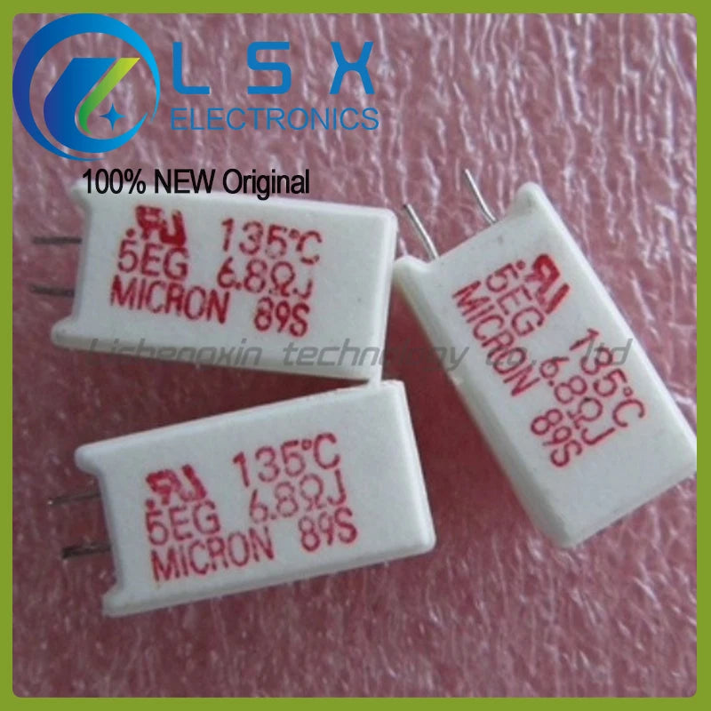 5-10pcs 5EG 5W 6.8R 135℃ Power Supply TV LCD Repair with Temperature Cement Resistor  New and Original