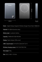 Rocoren 10000mAh Magnetic PowerBank Fast Charging 5000mAh Power Bank Portable Wireless Charger Battery For iPhone 18 17 Pro Max