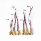 Universal MMCX Female Socket, Pure Copper Gold-Plated Connector with Soldering Wires and Built-in Threaded Nut Holder