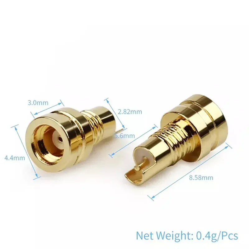 10pcs MMCX Connector Female PCB Mount Pin Speaker Terminal Consumer Electronics DIY IE800 Earphones Headphone Plug Audio Jack