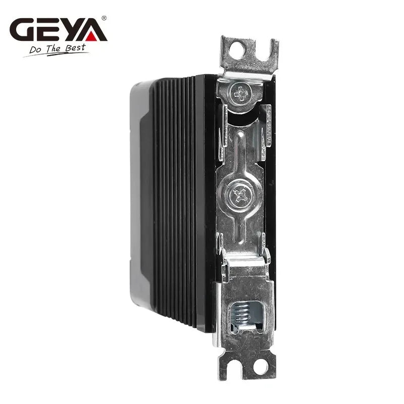 GEYA DIN Rail Solid State Relay Single Phase SSR With Heatsink DC Control AC High Load Capacity Solid State Reliability 15A-60A
