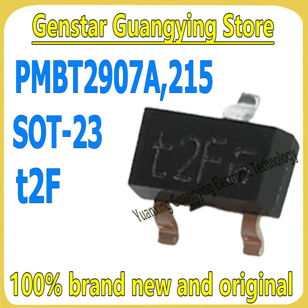 (20 pieces) PMBT2907A,215 PMBT2907A Marking: t2F OT-23 60V 600mA PNP Transistor(BJT) 100% Brand New