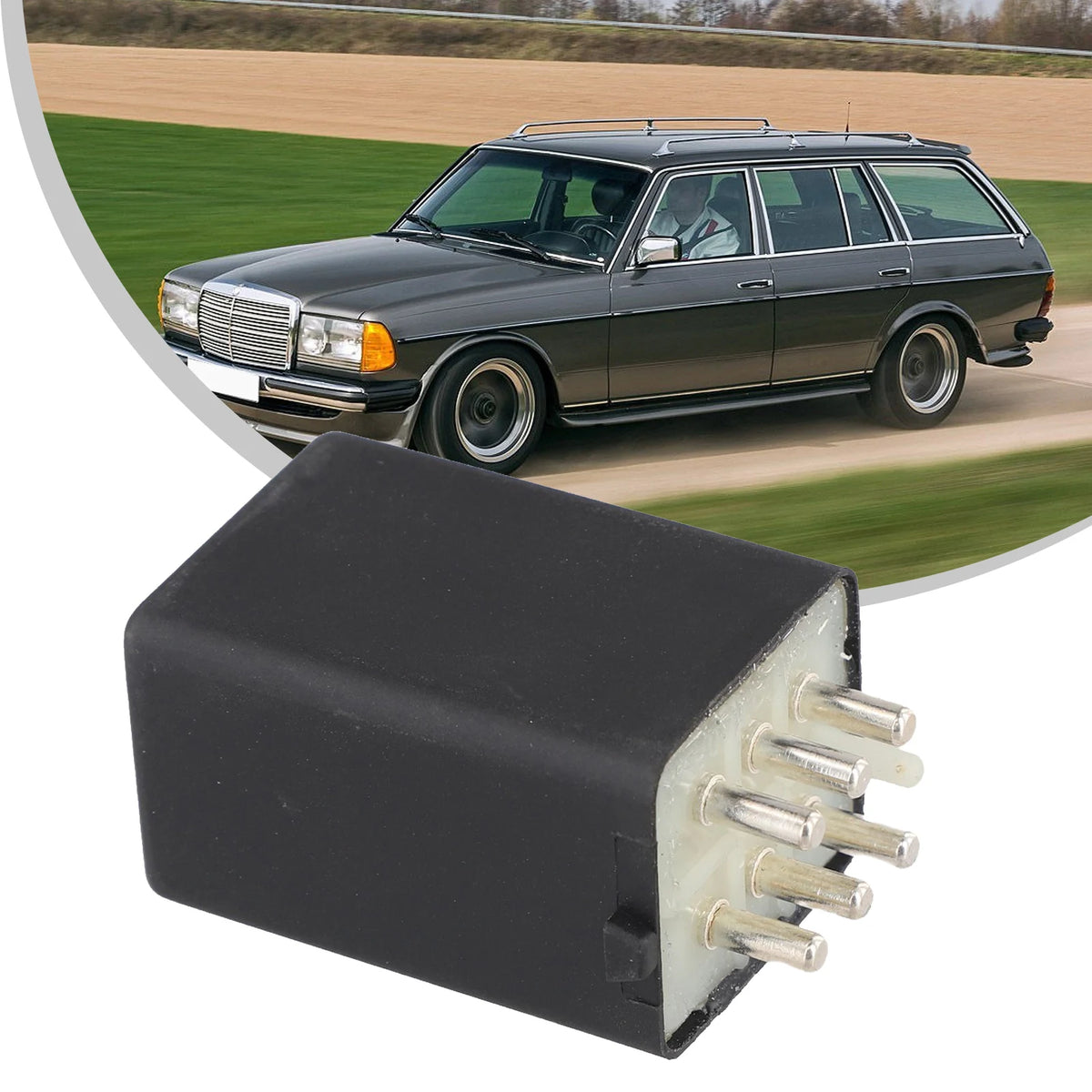 Fuel Pump- Relay Black- 12V  0015450505 0015450605 0015450705 For Mercedes For Benz W123 280E 280CE 280SE 1977-1982 Accessories-