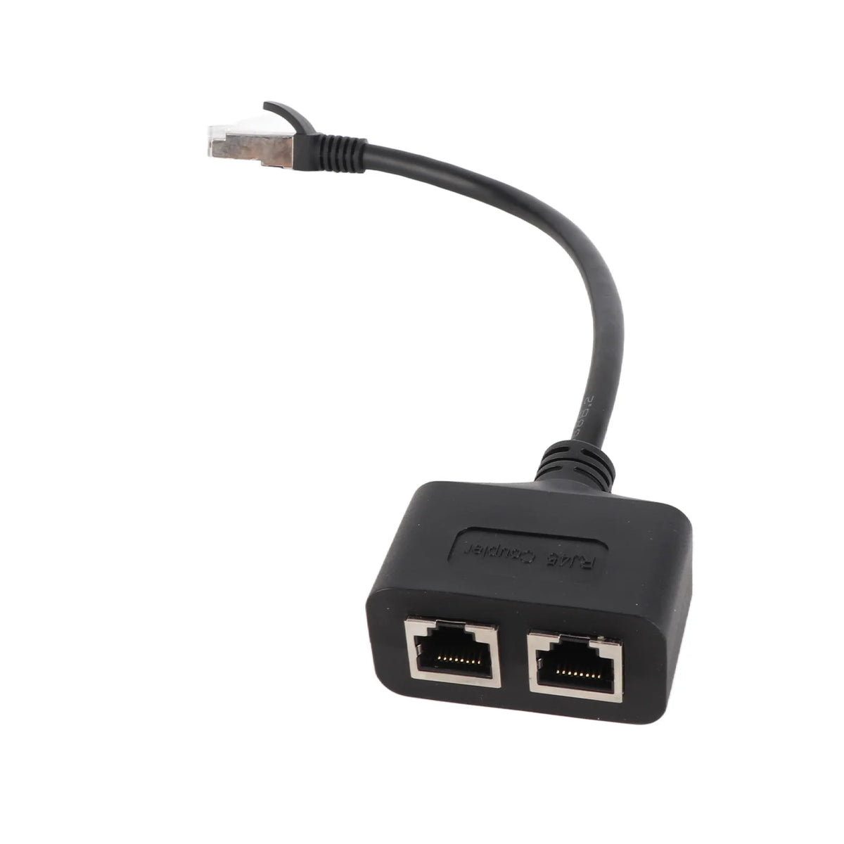 Portable RJ45 Ethernet Adapter Cable Extension 1 to 2 Port Excellent Connection Transmission Splitter Adapter for Home Office