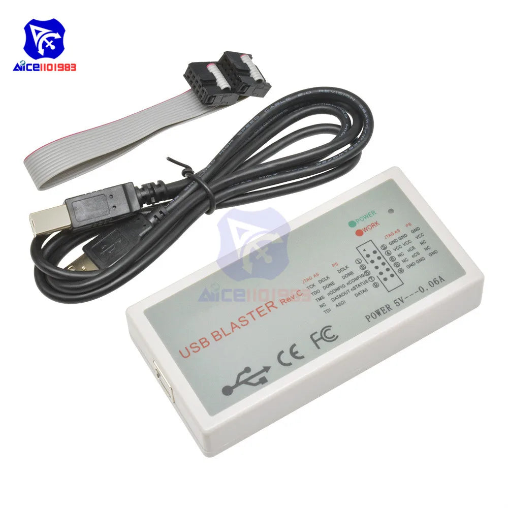diymore FT245+CPLD USB Blaster Download Cable FPGA / CPLD Downloader High Speed Download Cable USB Type-B Interface Cable