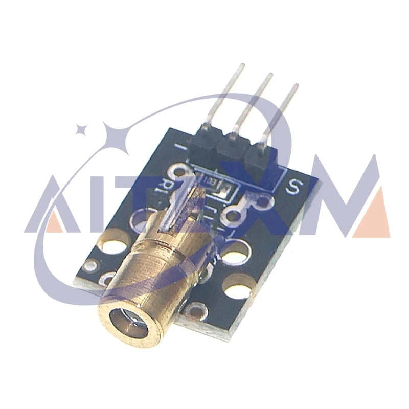 AITEXM ROBOT KY-008 650nm Laser Sensor Module Laser Transmitter Module Non-Modulator Tube Laser Receiver Module Kit For Arduino