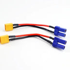 1/2/5PCS XT60 to EC5 Connector Adapter Charge Cable Lead Wire 14AWG 10CM for ISDT Style Chargers