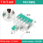 Fast Wiring Wire Connectors Splitter Terminal Blocks Quick Plug-in Connector Conductor Cable Junction Box