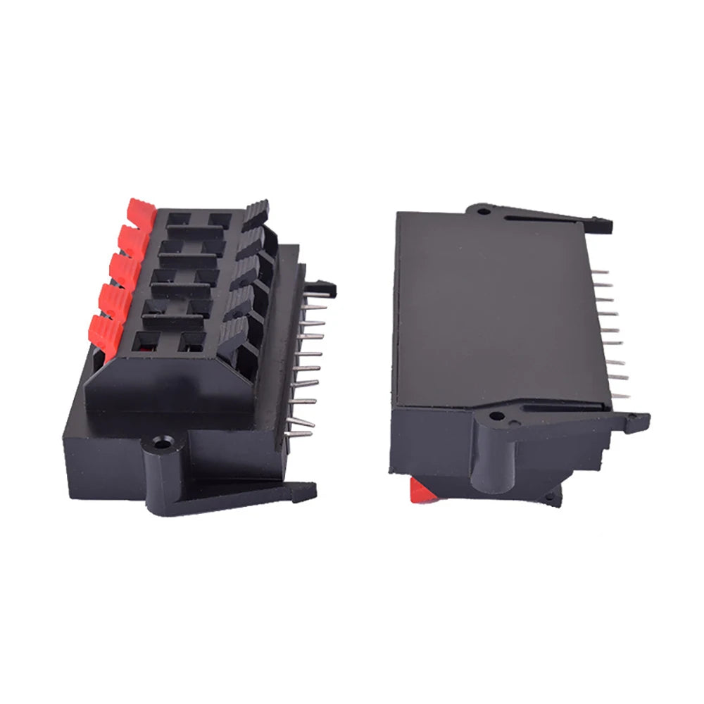 1PCS  Connector Terminal 2P 4P 6P 8P 12P Push In Jack Spring Load Audio Speaker Terminals Breadboard Clips