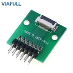 0.5mm FPC/FFC Breakout Board with Right Angle Male Pins, Pre-Soldered 2.54mm DIP Adapter for Flat Ribbon Cable, 4-80P
