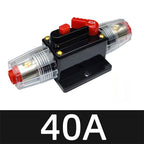 20A to 300A 12V-48V Circuit Breaker Power Protect Fuse Trolling with Manual Reset Waterproof Car Boat Manual 30A 80A 100A 300A