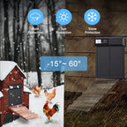 Upgraded 2nd Gen Automatic Pet Door Smart Timer Lift For Dogs Cats Cold Resistant Durable Pet House