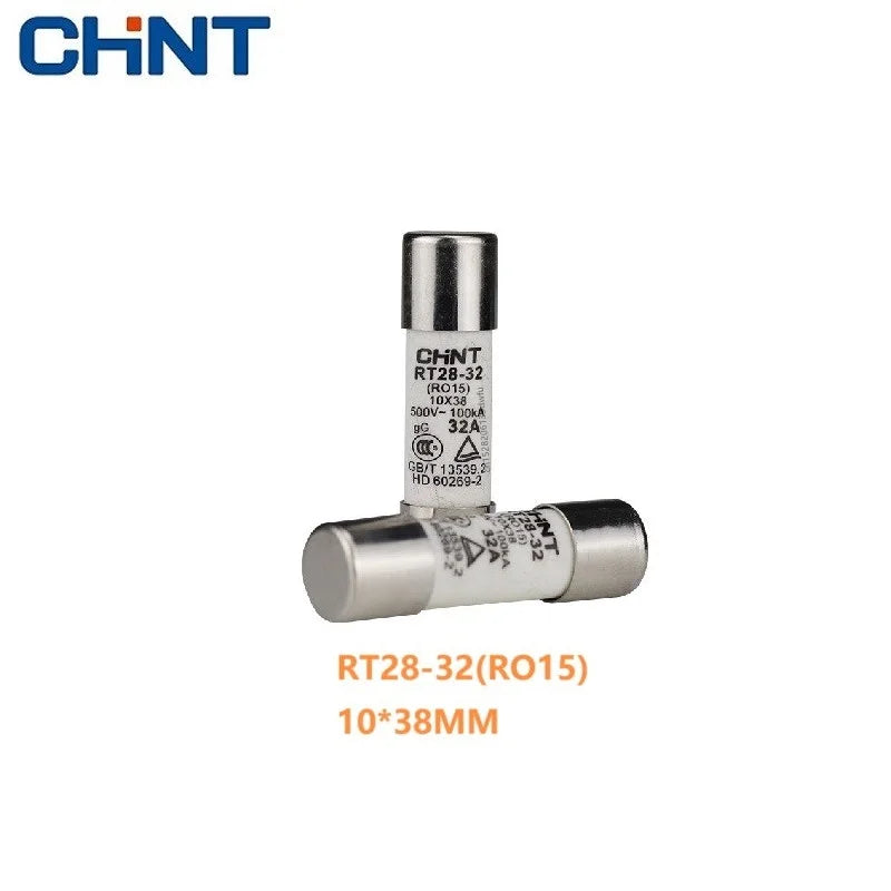CHINT RT28-32 (RO15) 10X38 RT28-63 (RO16) 14X51 500V 2A 10A 16A 20A 25A 32A 40A 50A 63A Ceramic Fuse Link Fuse Fusible Core Kit
