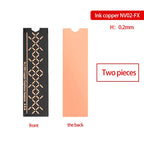 FinalCool NV02 Graphene M.2 SSD Heat Sink, Dual-Layer Graphene and Copper Foil Design Cooler Radiator for Laptop PC NVMe