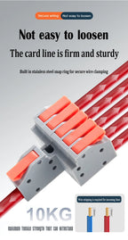 1/5PCS Wire Connector Electrical Cable Led Connectors Mini Terminals Blocks Quick Wiring Push-in Docking Butt Electrician Tools