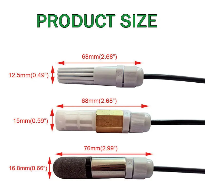 SHT20 SHT30 SHT31 SHT40 SHT41 SHT45 Temperature Humidity Sensor I2C Output Temperature Humidity Sensor Module Probe Waterproof