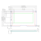 2.7 Inch 256*128 OLED Display Screen COG SPI IIC I2C interface 4PIN 7PIN 30PIN LCD Panel 256x128